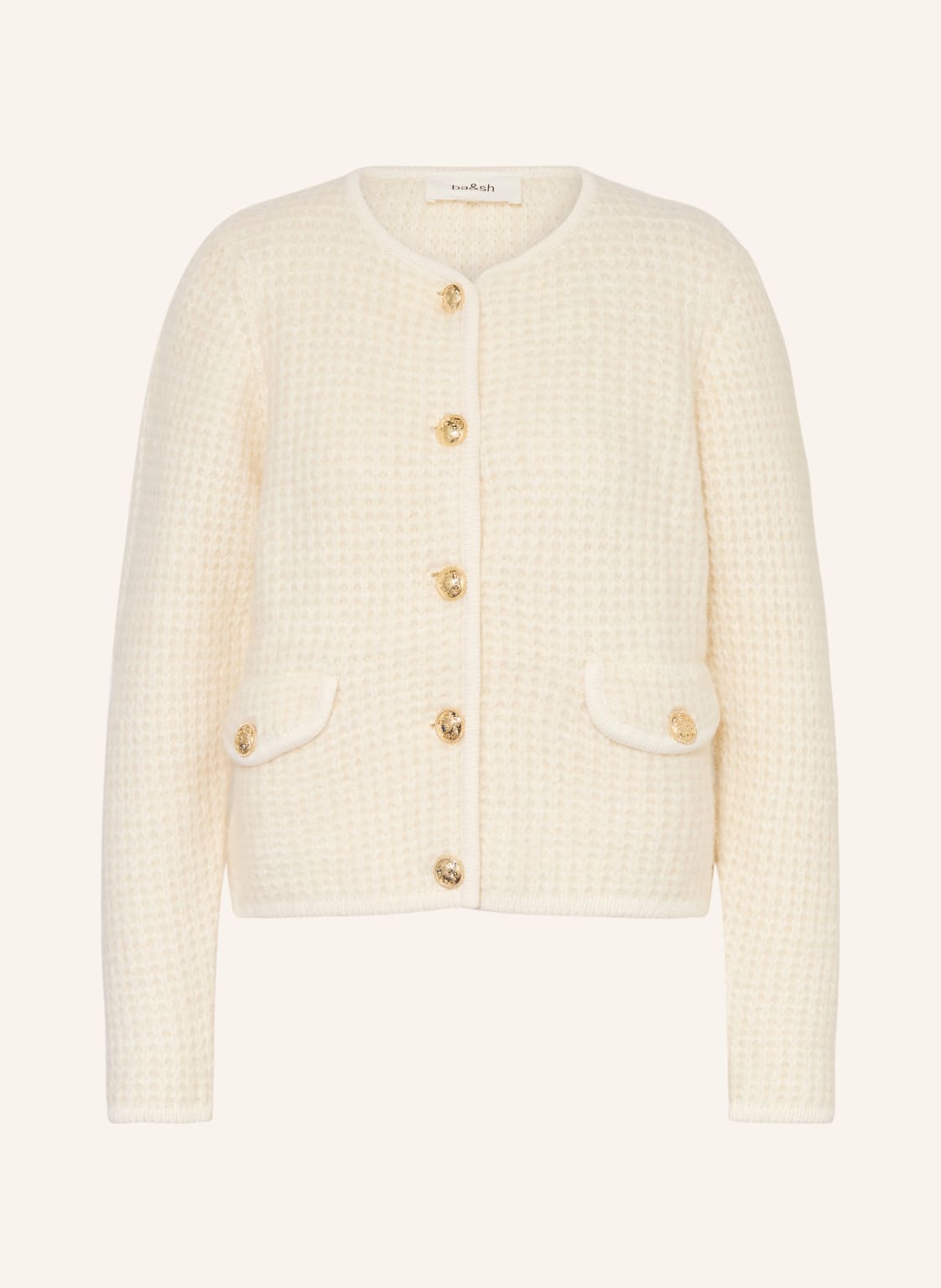 Ba&Sh Strickjacke Harry Mit Alpaka weiss von BA&SH