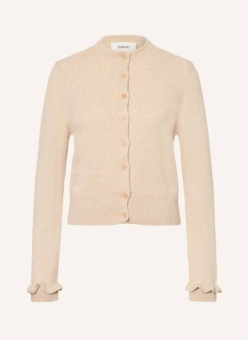 Ba&Sh Strickjacke Karante Mit Rüschen beige von BA&SH