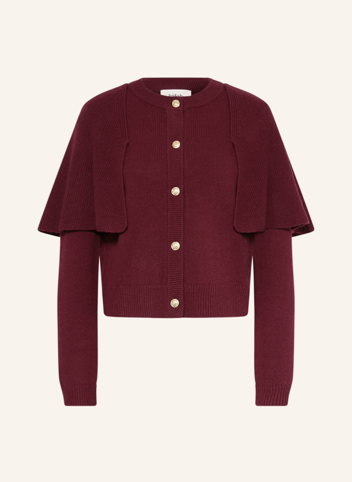 Ba&Sh Strickjacke Peggy Mit Volants rot von BA&SH