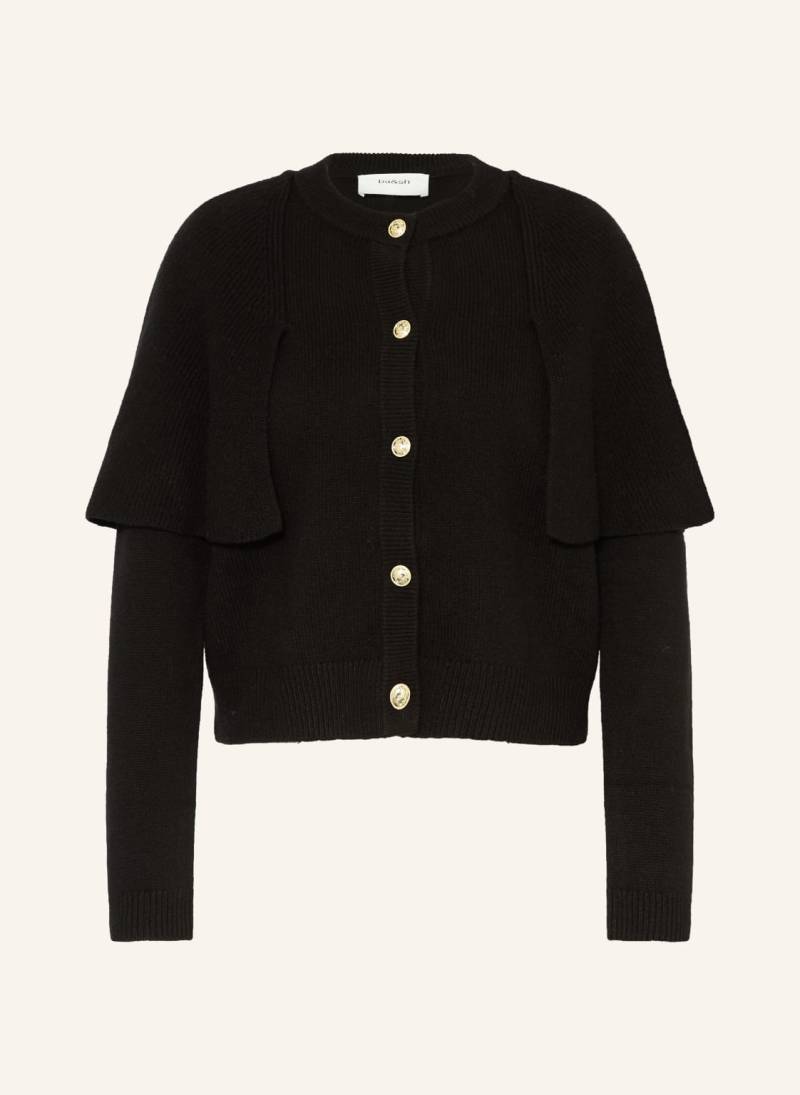 Ba&Sh Strickjacke Peggy Mit Volants schwarz von BA&SH