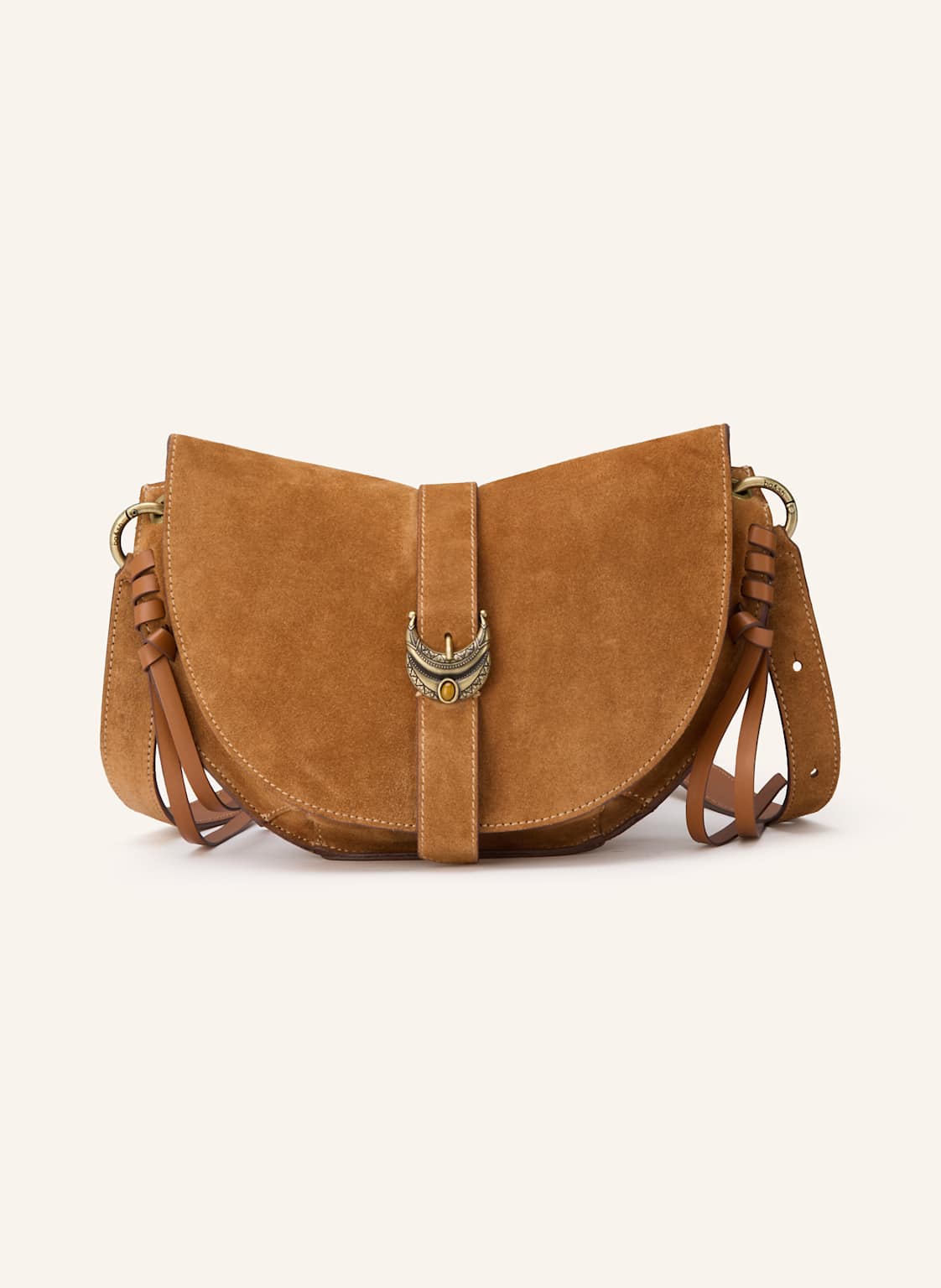 Ba&Sh Umhängetasche Youyou Saddle Small braun von BA&SH