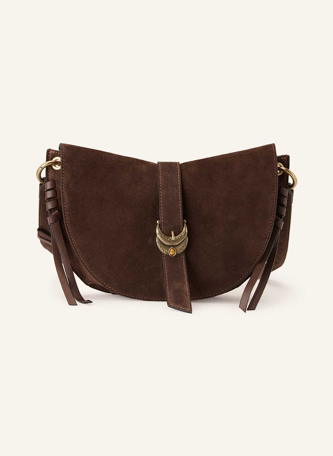Ba&Sh Umhängetasche Youyou Saddle Small braun von BA&SH