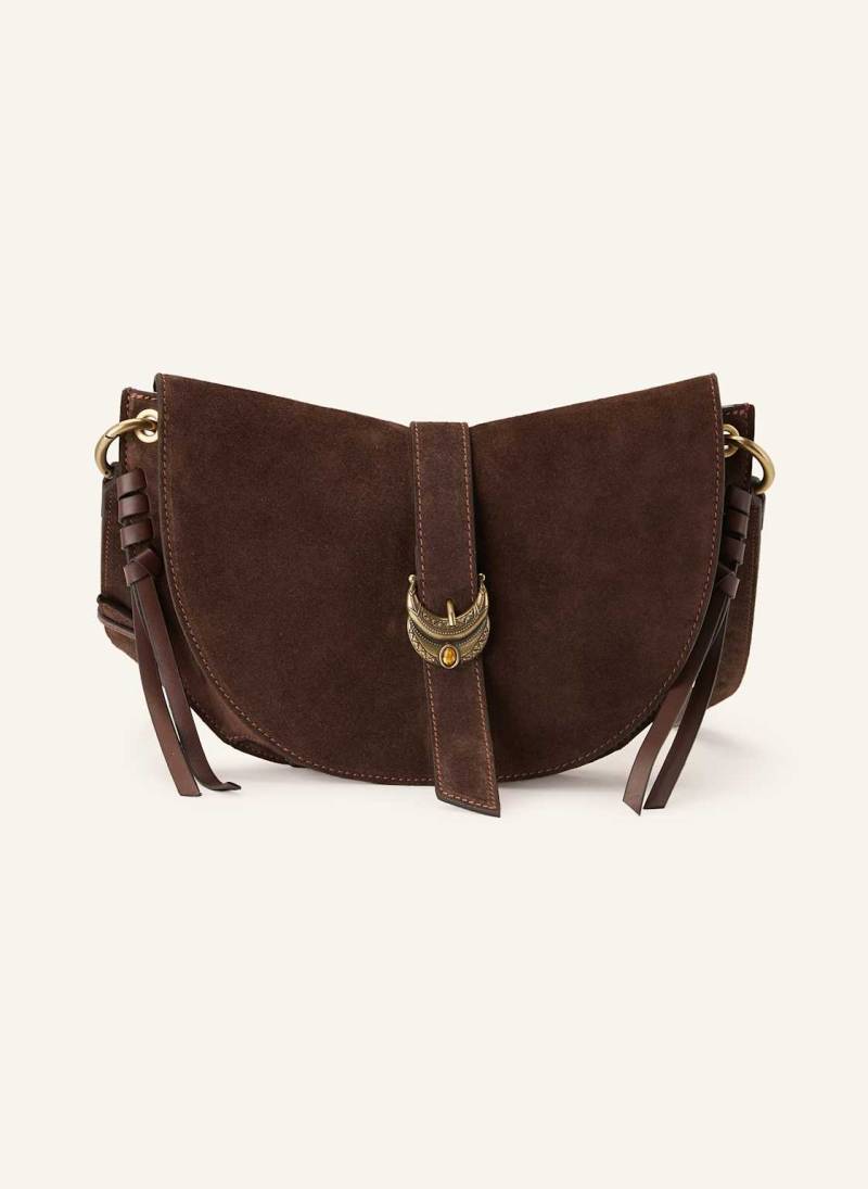 Ba&Sh Umhängetasche Youyou Saddle Small braun von BA&SH