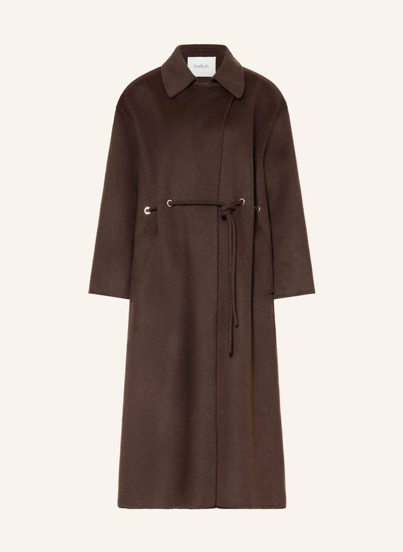 Ba&Sh Wollmantel Kate braun von BA&SH