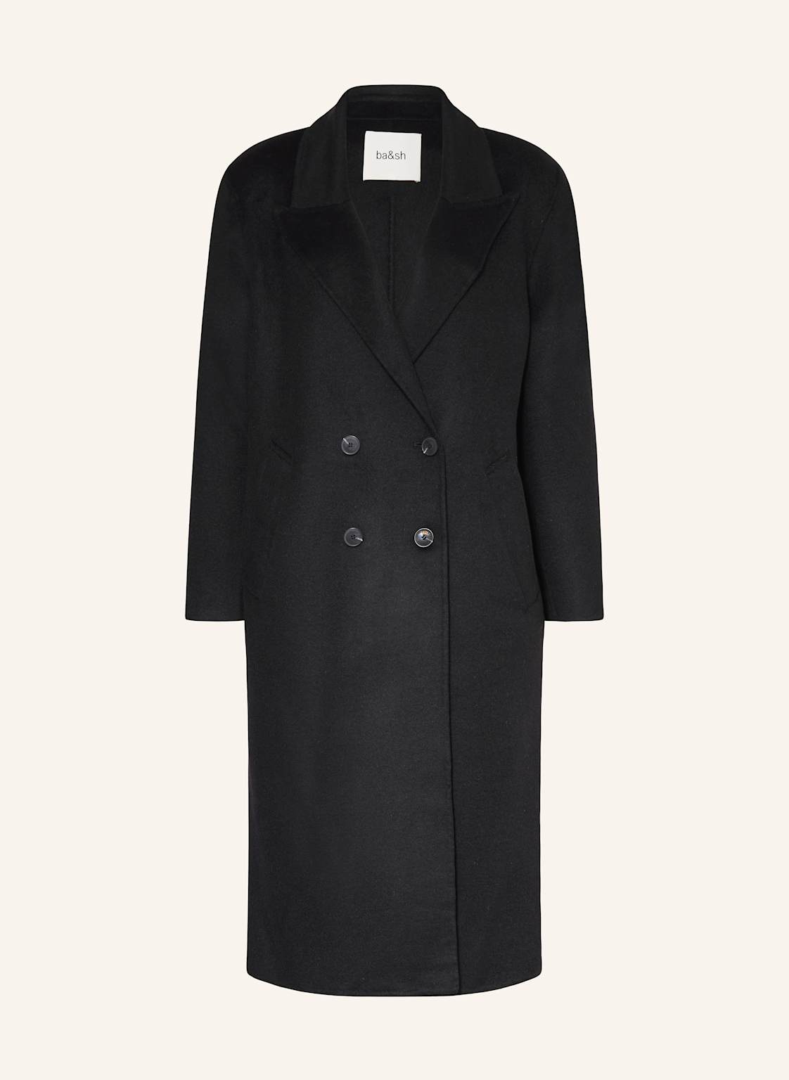 Ba&Sh Wollmantel Koxlow schwarz von BA&SH