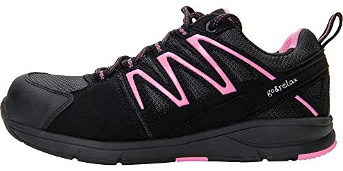 BAAK Damen Sicherheitsschuhe Silvy2 schwarz Rosa Arbeitsschuhe von BAAK