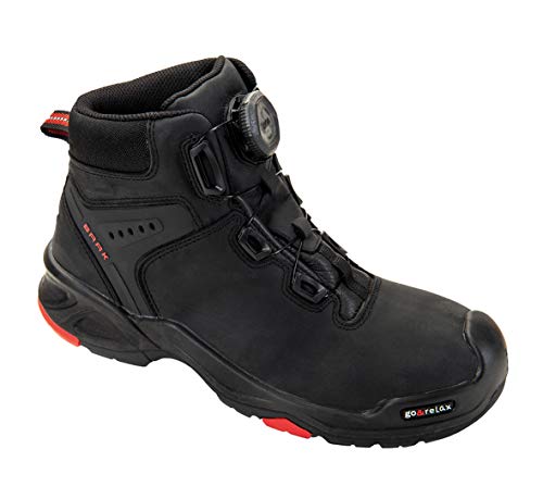 Sicherheitsstiefel Braxton Gr.40 schwarz/rot Leder S3 SRC HRO EN20345 BAAK von BAAK