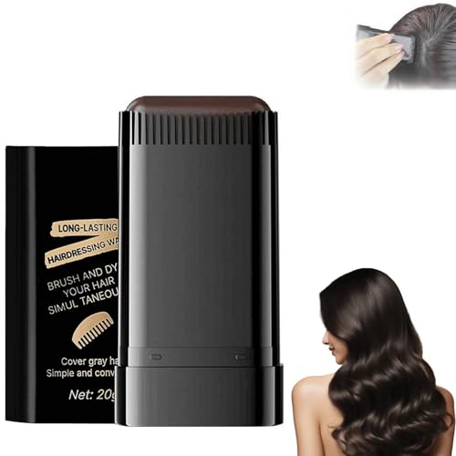 BAAQII Wasserdichter Haarfärbekamm, 2-in-1-Friseurstab, Haarfärbebürste, langlebig, tragbar, Farbapplikator, Kamm, 20 g, für Jungen, Mädchen, Frauen, Erwachsene (Schwarzbraun) von BAAQII