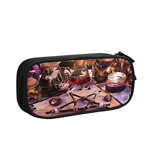 BAAROO Federmäppchen Große Kapazität Federmäppchen Wicca Okkulte Wahrsagerei Hexerei Bleistift Tasche Büro Stifthalter Organizer Stati, farbe, 5.0cm*10.5cm*20.5cm, federmäppchen von BAAROO