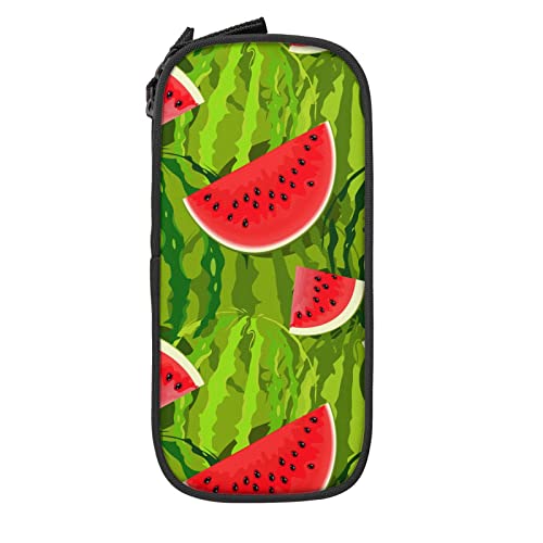 BAAROO Juicy Watermelon Pencil Case Large Capacity Durable Pencil Pouch Storage Pen Bag with Zipper Pouch Box Stationary Case, farbe, 5.0cm*10.5cm*20.5cm, federmäppchen von BAAROO
