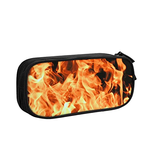 Federmäppchen Große Kapazität Federmäppchen Feuer Brennen Lagerfeuer 15 Bleistift Tasche Büro Stifthalter Organizer Schreibwaren Tasche für Mädchen, farbe, 5.0cm*10.5cm*20.5cm, federmäppchen von BAAROO