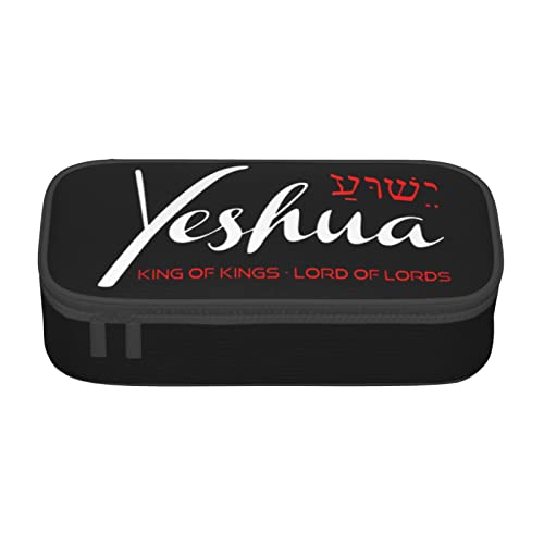 Yeshua Jesus Christian Federmäppchen, Große Kapazität Bleistift Pouch Stifttasche Kleine Kosmetiktasche für Damen Herren, farbe, 5.0cm*10.5cm*20.5cm, federmäppchen von BAAROO