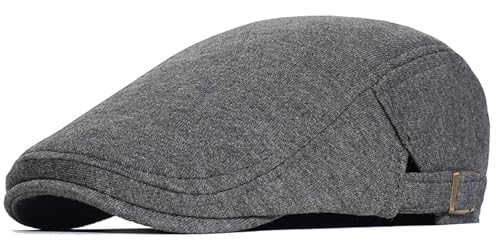 BABAHU Herren Newsboy Cap Gatsby Flat Cap Lvy Irish Hats Driving Cabbie Jagd Cap, A-Grau, Einheitsgröße von BABAHU