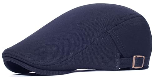 BABAHU Herren Newsboy Cap Gatsby Flat Cap Lvy Irish Hats Driving Cabbie Jagd Cap, A-Marineblau, Einheitsgröße von BABAHU