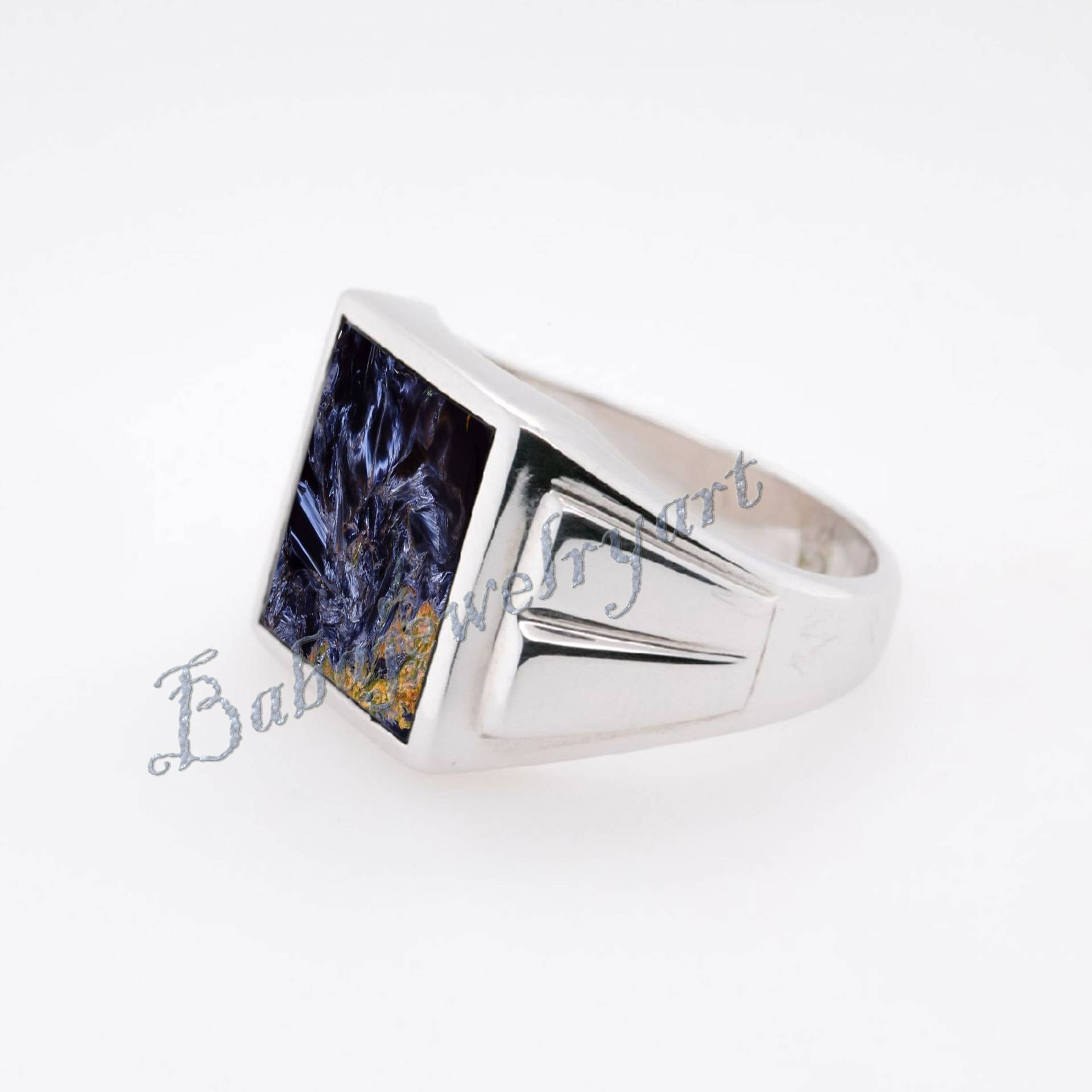 Natürlicher Pietersit Ring, 925 Sterling Silber Ring Herren, Schwerer Edelstein Mens Signet Hübscher Herren Für Mann Geschenk von BABAJEWELLERYART