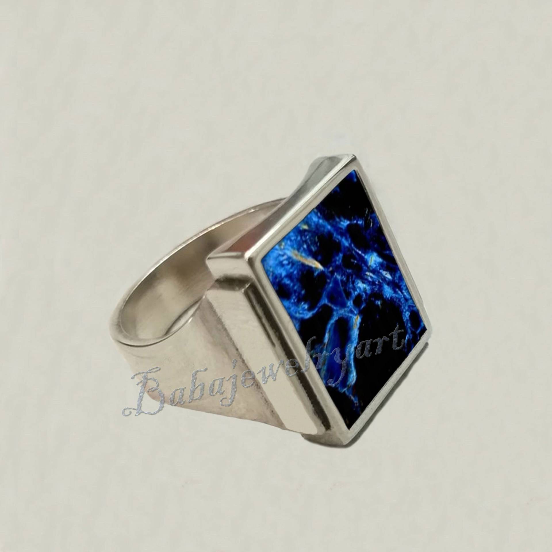 Pietersit Ring, 925 Sterling Silber Schwerer Herren Herrenring, Herrenring von BABAJEWELLERYART