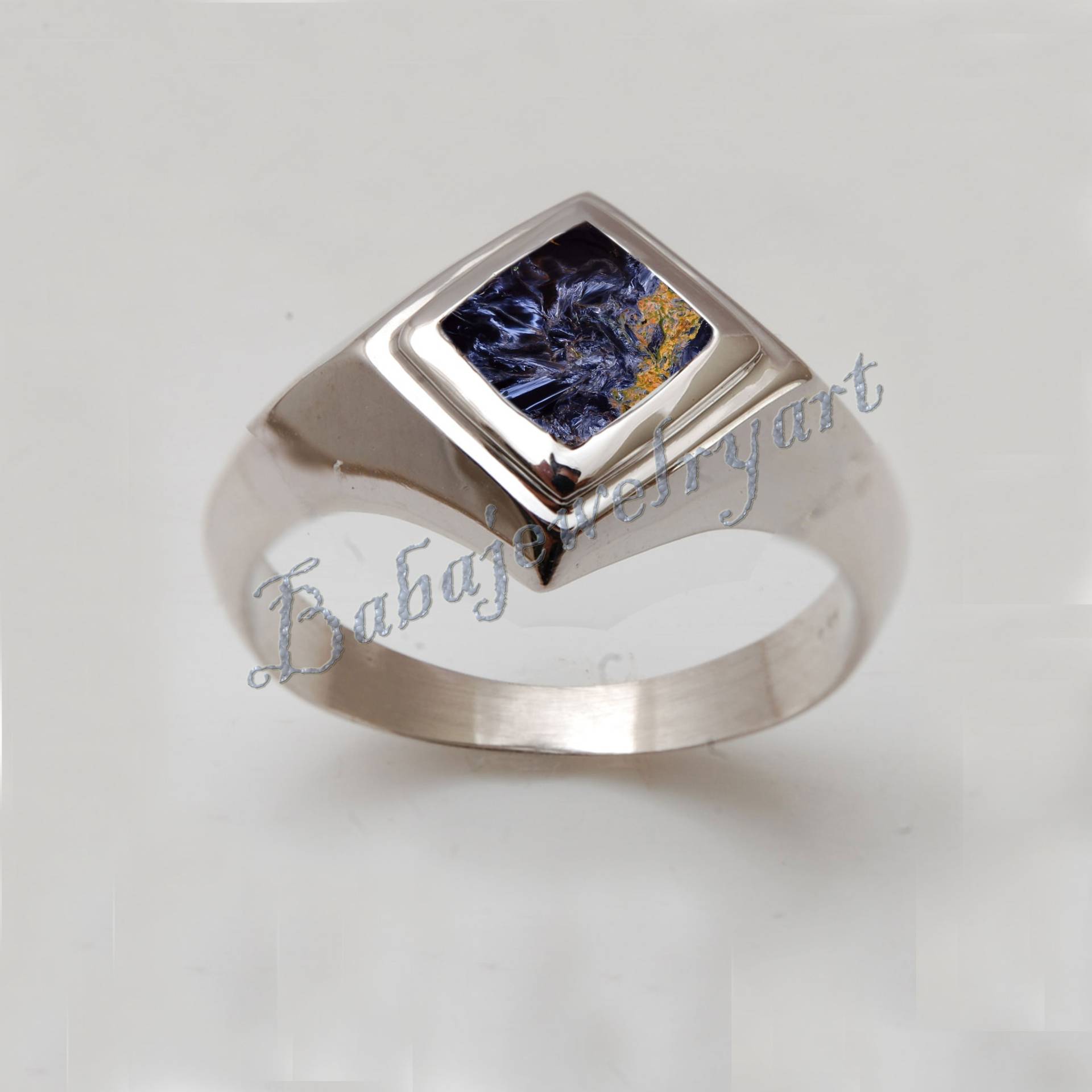 Pietersite Ring, 925 Sterling Silber Schmuck, Männer Edelstein Neue Ehering Für Geschenk, Naturstein Ring von BABAJEWELLERYART