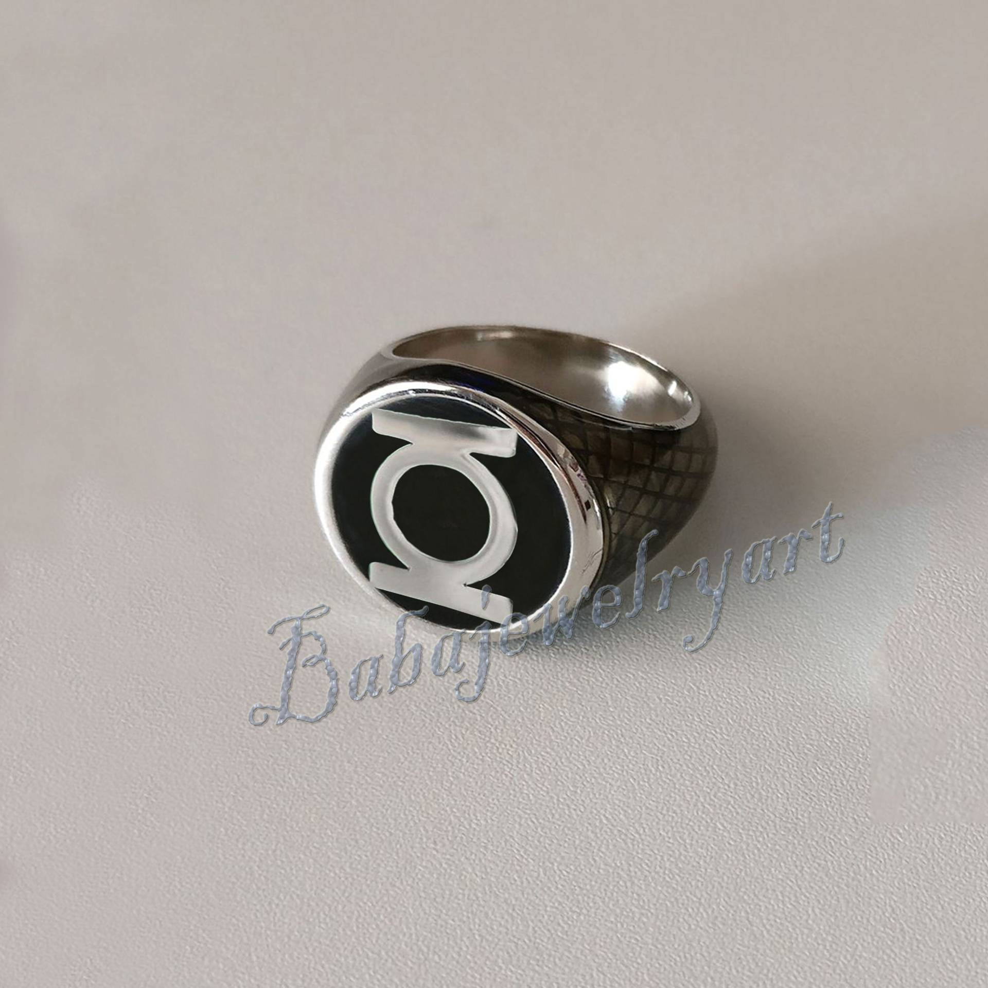 Windlicht Ring, Herren Schwarzer Laternen Ring Herren, 925 Sterling Silber Für Halloween, Superheld von BABAJEWELLERYART