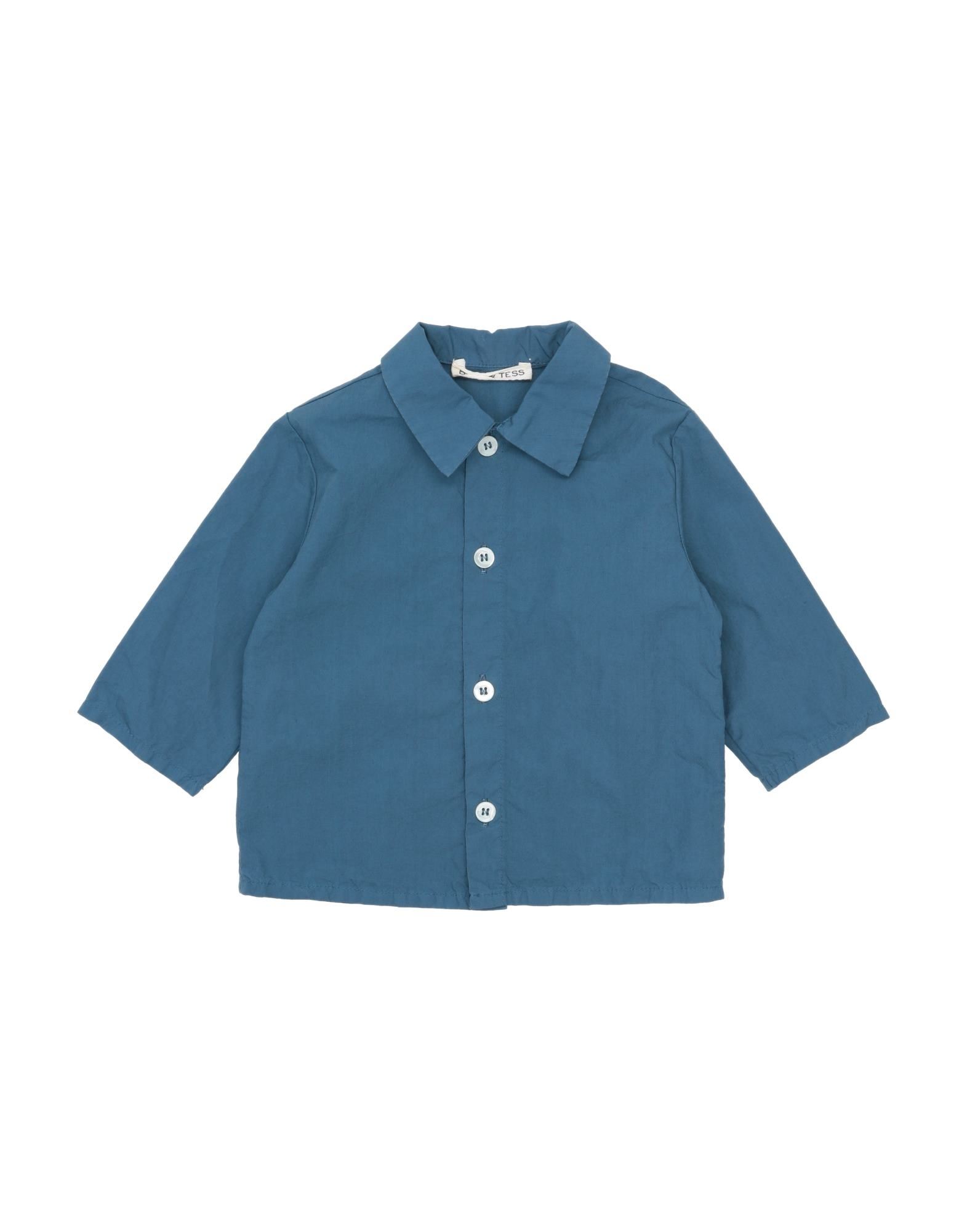 BABE & TESS Hemd Kinder Taubenblau von BABE & TESS