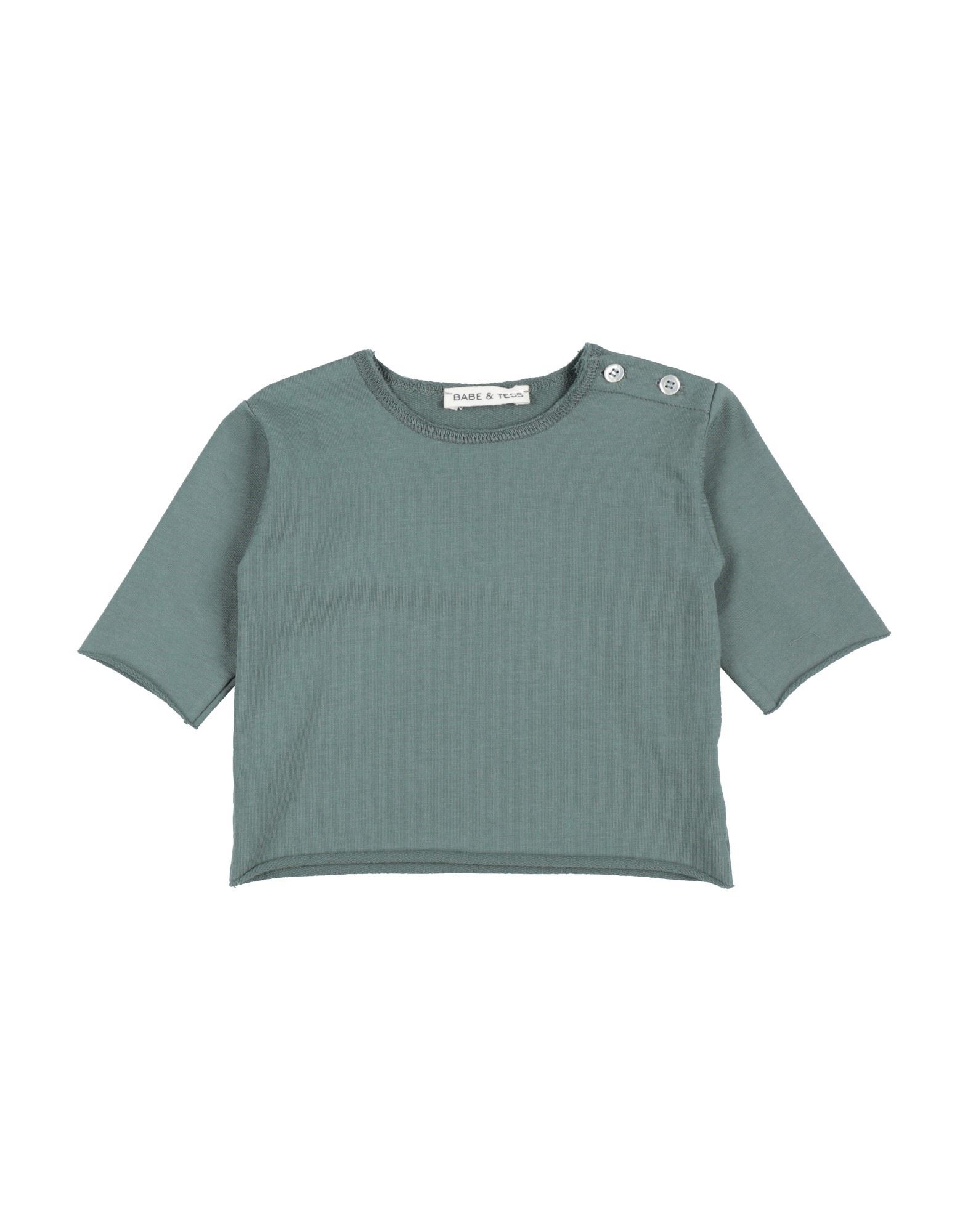 BABE & TESS Sweatshirt Kinder Salbeigrün von BABE & TESS