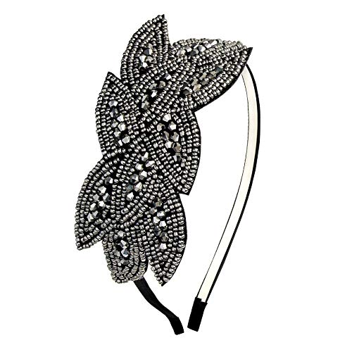 BABEYOND 1920er Stirnband Damen Haarreif Gatsby Kostüm Accessoires 20er Jahre Flapper Haarband Schwarz von BABEYOND