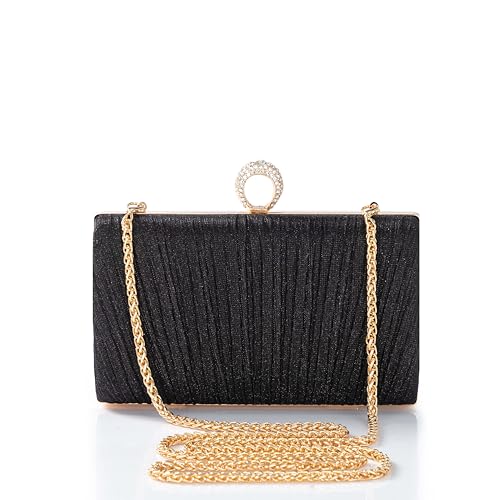 BABEYOND Damen Clutch abendtasche damen Elegant Chain Bag und Abnehmbarer Kette Wedding Prom Party Handbag, Crossbody Shoulder Bag, Small Shoulder Bag von BABEYOND