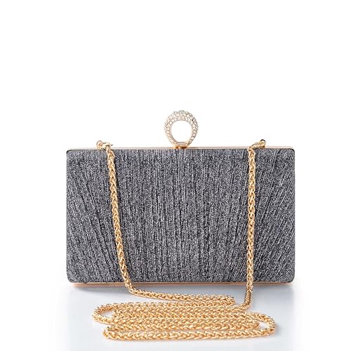 BABEYOND Damen Clutch abendtasche damen Elegant Chain Bag und Abnehmbarer Kette Wedding Prom Party Handbag, Crossbody Shoulder Bag, Small Shoulder Bag von BABEYOND