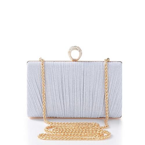 BABEYOND Damen Clutch abendtasche damen Elegant Chain Bag und Abnehmbarer Kette Wedding Prom Party Handbag, Crossbody Shoulder Bag, Small Shoulder Bag von BABEYOND