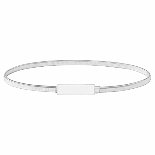 BABEYOND Damen Metall dekorativen Gürtel dünnen Gürtel elastischen Taille Strap Stretchy Gürtel für Kleider S Style-1-sliver von BABEYOND