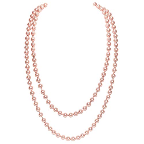 BABEYOND Modische Imitation Perlen Kette Flapper Art Deco 1920s Gatsby Kostüm Accessoires Lange Perle Halskette von BABEYOND
