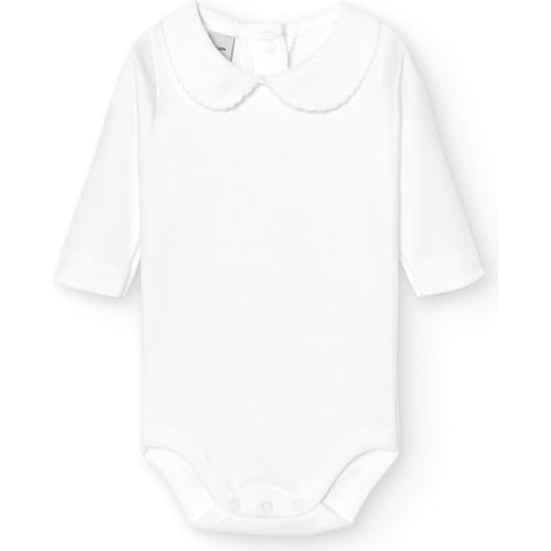 BABIDU Langarm-Baby-Body aus 100% Baumwolle, Baby-Body für Neugeborene aus weichem, atmungsaktivem und hypoallergenem Stoff für empfindliche Haut, Piqué-Body mit Rollkragen von BABIDU