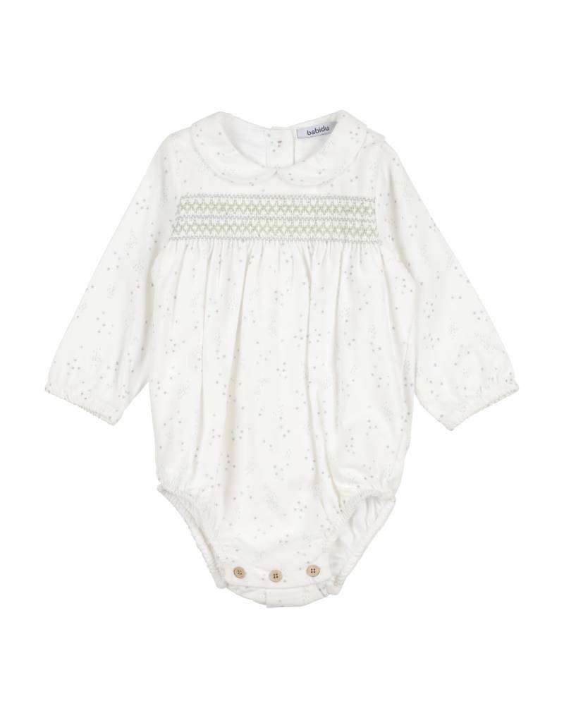 BABIDU Strampelanzug Kinder Weiß von BABIDU