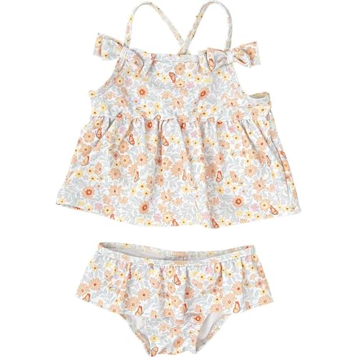 BABIDU Uni Baby Conjunto de Baño para Bebé Niña Con Braguita Y Top Estampado Floral Set, Einfarbig, 6 Meses BABIDU Uni Baby Conjunto de Baño para Bebé Niña Con Braguita Y Top Estampado Floral Set, Einfarbig, 6 Meses von BABIDU