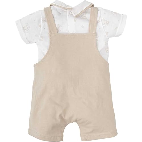 BABIDU Uni Baby Conjunto para Bebé Con Camiseta de Manga Corta Y Peto Beige Set, Camel, 6 Meses BABIDU Uni Baby Conjunto para Bebé Con Camiseta de Manga Corta Y Peto Beige Set, Camel, 6 Meses von BABIDU