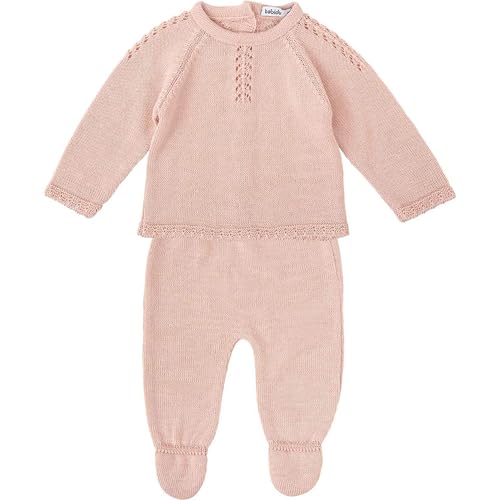 BABIDU Uni Baby Conjunto para Bebé Con Jersey de Punto Calado Y Polaina A Juego Set, Rosa, 3 Meses BABIDU Uni Baby Conjunto para Bebé Con Jersey de Punto Calado Y Polaina A Juego Set, Rosa, 3 Meses von BABIDU