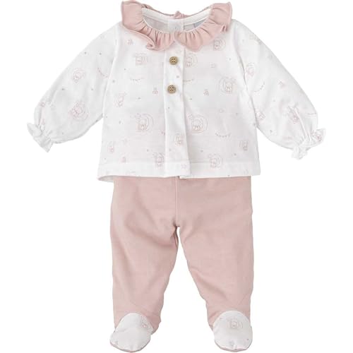 BABIDU Uni Baby Conjunto para Bebé Niña Con Camiseta De Manga Larga Estampada Y Volante Fruncido Set, Camel, 3 Monate BABIDU Uni Baby Conjunto para Bebé Niña Con Camiseta De Manga Larga Estampada Y Volante Fruncido Set, Camel, 3 Monate von BABIDU