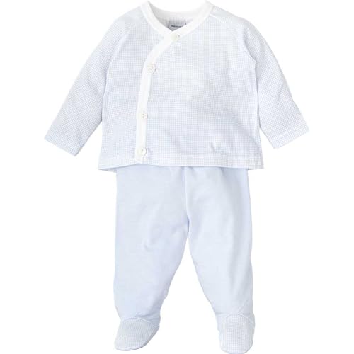 BABIDU Uni Baby Conjunto para Bebé Niño Con Camiseta Cruzada de Manga Larga Y Polaina Lisa Set, Himmelblau, 0 Monate BABIDU Uni Baby Conjunto para Bebé Niño Con Camiseta Cruzada de Manga Larga Y Polaina Lisa Set, Himmelblau, 0 Monate von BABIDU