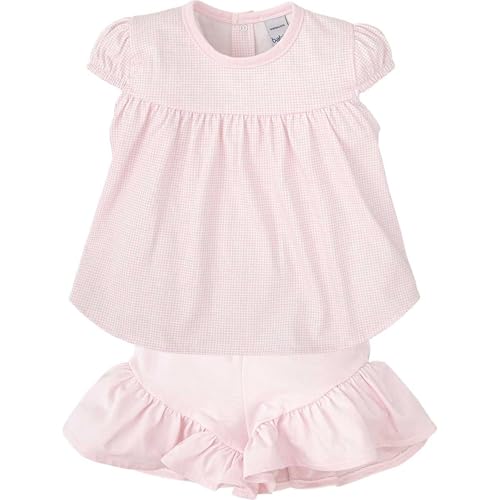 BABIDU Uni Baby Conjunto para Niña Camiseta de Manga Corta Y Volantes Pantalón Con Faldón Set, Rosa, 5 Jahre BABIDU Uni Baby Conjunto para Niña Camiseta de Manga Corta Y Volantes Pantalón Con Faldón Set, Rosa, 5 Jahre von BABIDU