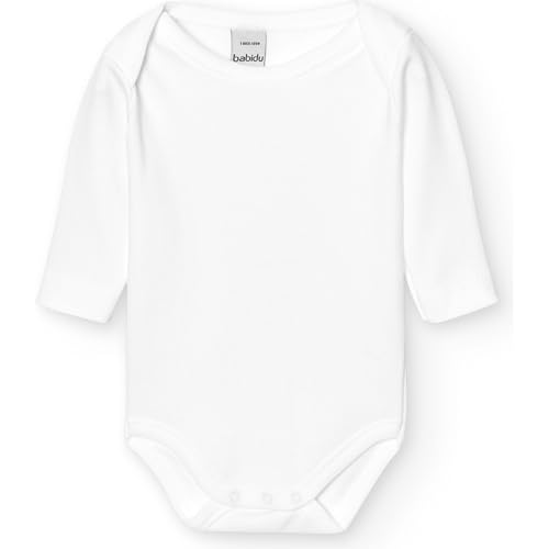 BABIDU Unisex Baby Body C. Americano, Weiß, 12 Monate von BABIDU