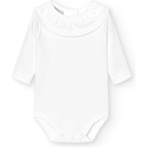 BABIDU Unisex Baby Baby-Body-1117 Zugeschnitten, Weiß, 12–18 Monate von BABIDU