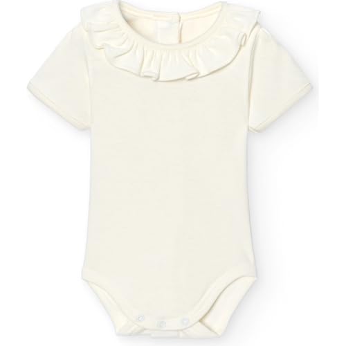 BABIDU Unisex Baby Baby-Body-1118 Enganliegend, Beige, 0-1 Monate von BABIDU