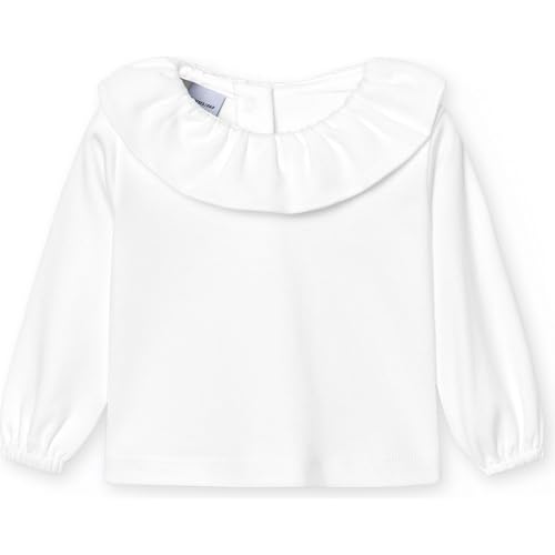 BABIDU Unisex Baby Camiseta Volantes Zugeschnitten, Weiß, Einheitsgröße von BABIDU