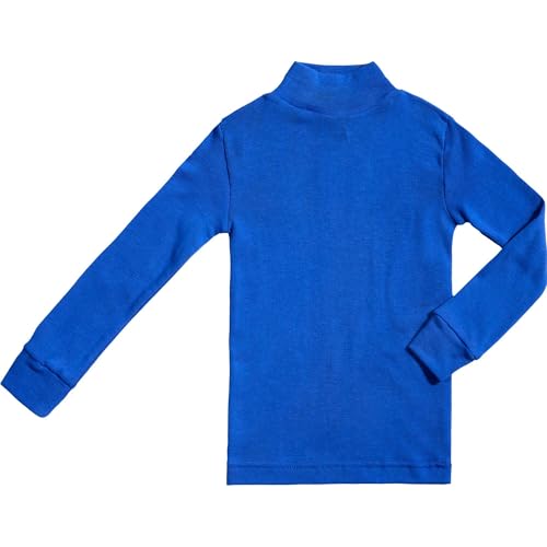 BABIDU Unisex Kinder Halbhochhals-Halbrollkragen-Unterhemd, Unisex Jungen und Mädchen Unterwäsche von 2 bis 16 Jahren, Langarm-Unterhemd aus Baumwolle und Polyester, Thermo-Plüschstoff von BABIDU