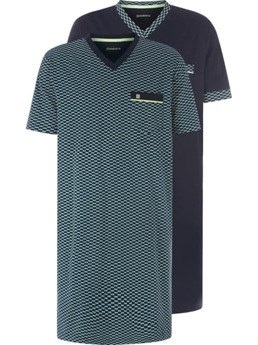 BABISTA Herren Doppelpack Nachthemd Parmar dunkelblau, L - 52/54 von BABISTA