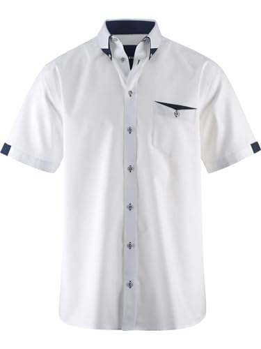 BABISTA Herren Kurzarmhemd Stefzite weiß 2XL (XXL) - 45/46 von BABISTA