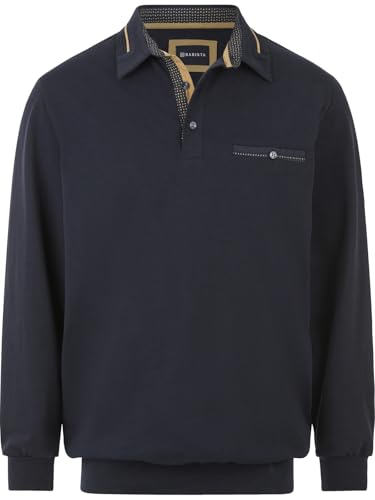 BABISTA Herren Langarm-Poloshirt Dorocasti dunkelblau, XL - 56/58 von BABISTA