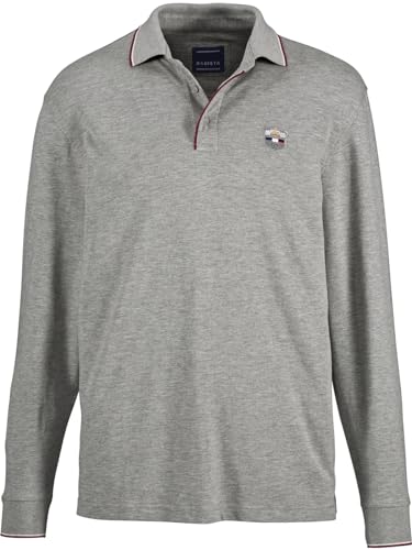 BABISTA Herren Langarm-Poloshirt Milanvetzo grau, L - 54 von BABISTA