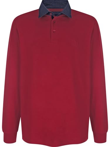 BABISTA Herren Langarm-Poloshirt Silvetto rot 50 von BABISTA