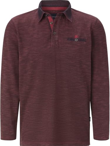BABISTA Herren Langarm-Poloshirt Zupaterri dunkelrot, XL - 56/58 von BABISTA