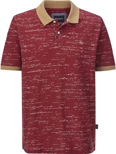 BABISTA Herren Poloshirt Farnello dunkelrot 48 von BABISTA